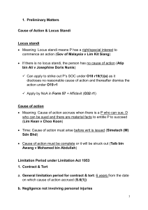 Cause of Action & Limitation Periods: Legal Guide