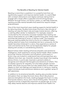 Reading for Mental Health: Benefits & How It Helps