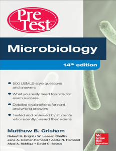 Microbiology PreTest: Self-Assessment & Review, 14th Ed.