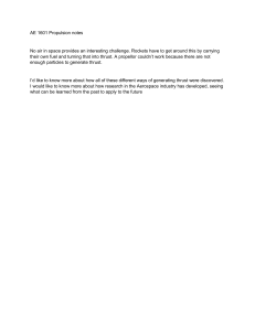 Aerospace Propulsion Notes: Thrust in Space