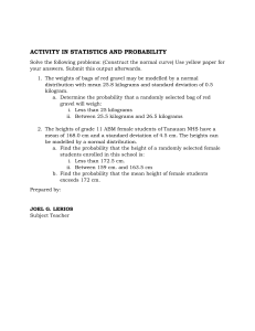 Statistics & Probability: Normal Distribution Problems