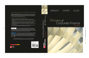 Principles of Corporate Finance: Theory & Practice - 10th Edition
