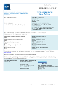 Vestas V150 Wind Turbine Type Certificate - IECRE