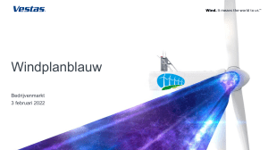 Windplanblauw: Vestas V162-5.6MW Wind Turbine Presentation