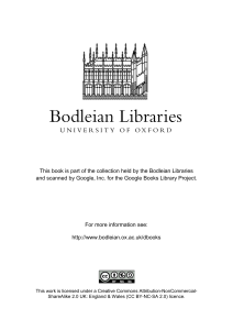 Bodleian Libraries Book Scan: Copyright & Info