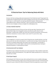 FE Electrical Exam: Balancing Study with Work