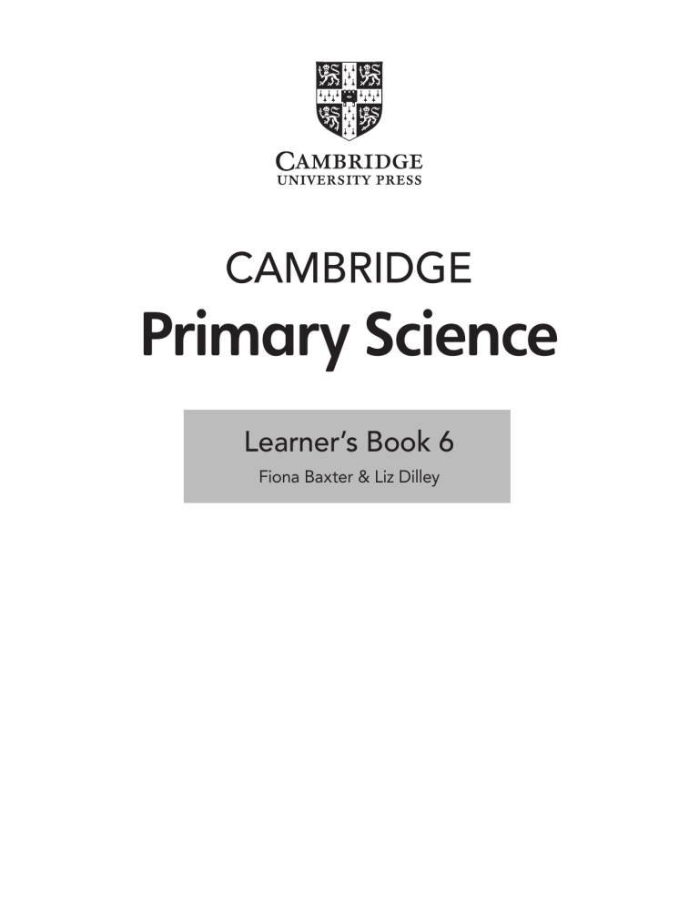 Cambridge Primary Science 6 Learners Book 2nd Edition 2021