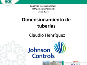 Dimensionamiento de tuber&iacute;as en refrigeraci&oacute;n industrial: Chile 2014