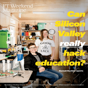 Silicon Valley & Education: Can Tech Hack Learning?
