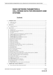 Ericsson GSM System: Radio Network Parameters & Cell Design