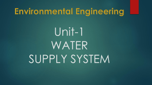 Water Supply Systems & Demand: Environmental Engineering