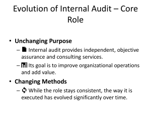 Evolution of Internal Audit: Core Role & Modern Challenges