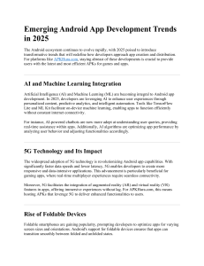 Android App Development Trends in 2025