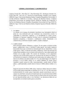 L&iacute;pidos, Colesterol y Lipoprote&iacute;nas: Una Visi&oacute;n General