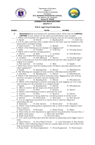 TLE 8 Agri-Crop Production Summative Test