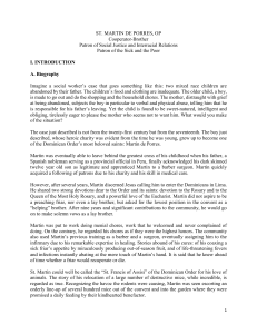 St. Martin de Porres: Biography, Charity, and Miracles