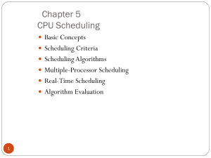 CPU Scheduling: Concepts, Algorithms, and Evaluation