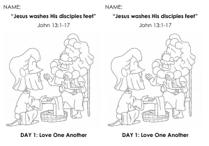 Christian Values Activity Sheet for Kids