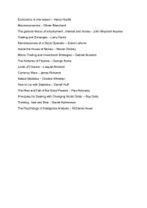 Economics & Finance Books: A Reading List