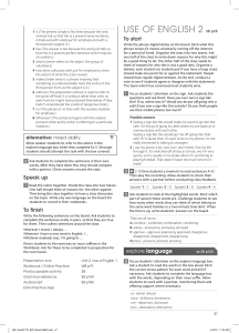 English Teacher's Guide: Use of English & Speaking