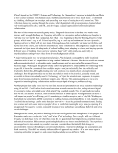 Science & Tech for Humanities: A Student's Reflection