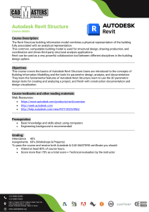 Autodesk Revit Structure Course Details