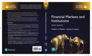 Financial Markets & Institutions Textbook, 10th Edition