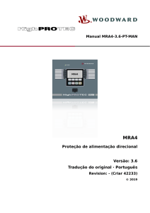 Manual de Prote&ccedil;&atilde;o de Alimentador Direcional MRA4