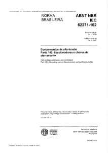ABNT NBR IEC 62271-102: High-Voltage Switchgear Standard