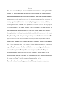 Target's Canadian Failure: A Business Case Study