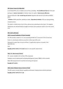 HRV System Scope & GBI Credit Justification