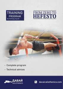 Calisthenics Hefesto Training Program: Zero to Mastery