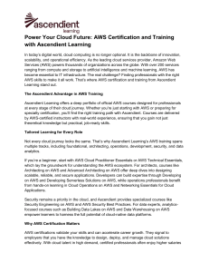 AWS Certification & Training | Ascendient Learning