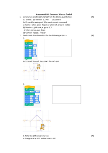 Grade 6 Computer Science Scratch Assessment