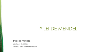 Primeira Lei de Mendel: Apresentação de Genética