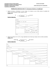 Estructuras Selectivas: Problemas Resueltos en Algoritmos