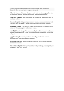 Pamphlet Creation Guide: Effective Design Tips