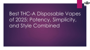 Best THC-A Disposable Vapes 2025: Guide & Top Picks