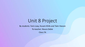 Unit 8 English Grammar & Vocabulary Presentation