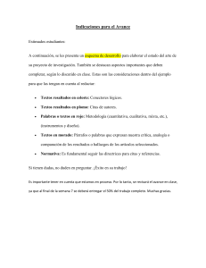 Gu&iacute;a para el Estado del Arte en Proyectos