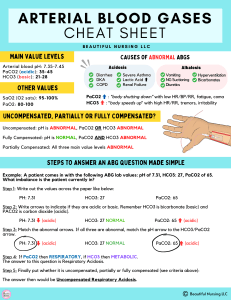 ABG Cheat Sheet: Arterial Blood Gas Interpretation Guide