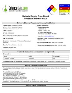 Potassium Bromide MSDS: Safety Data & Chemical Properties