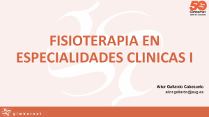 Fisioterapia: Complejo Articular del Hombro - Especialidades Clínicas