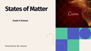 States of Matter: Solids, Liquids, Gases - Grade 5 Science