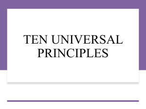 Ten Universal Principles: Reason, Ethics, Justice