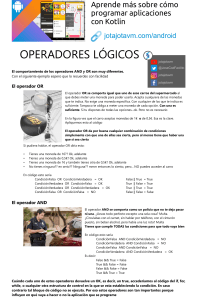 Operadores L&oacute;gicos de Kotlin: Tutorial AND y OR