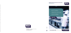 Kitchen Ventilation Systems Specification DW/172