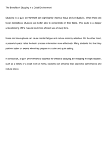 Quiet Study Environment: Benefits for Focus & Productivity