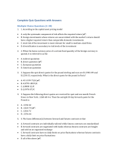 International Finance Quiz Questions and Answers