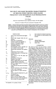 Boiling Point Drying: Heat & Mass Transfer Analysis
